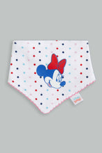 تنزيل الصورة على معرض الصور، Redtag-Red-And-Navy-Minnie-Mouse-2-Piece-Pack-Bib-Bibs-Baby-0 to 12 Months