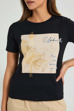تنزيل الصورة على معرض الصور، Redtag-Black-Printed-Shirt-Colour:Black,-Filter:Women's-Clothing,-Limited-Edition-T-Shirts,-New-In,-New-In-Women,-Non-Sale,-S22B,-Section:Women-Women's-