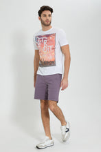 Load image into Gallery viewer, Redtag-Purple-Short-With-Drawstring-Swimwear--