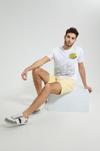 Load image into Gallery viewer, Redtag-Yellow-Short-With-Drawstring-Swimwear--