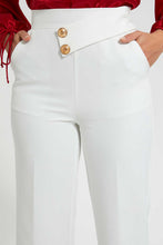 Load image into Gallery viewer, Redtag-White-Waistband-Detail-Wideleg-Trouser-Trousers-Women's-