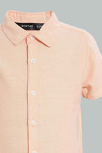 تنزيل الصورة على معرض الصور، Redtag-Grey-Vest-Coat-With-Pink-Shirt-Short-Sleeve-Set-Sets-Infant-Boys-3 to 24 Months