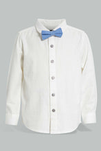 تنزيل الصورة على معرض الصور، Redtag-Navy-Vest-With-White-Shirt-Long-Sleeve-Set-Sets-Infant-Boys-3 to 24 Months