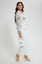 Load image into Gallery viewer, Redtag-White-Floral-Blouse-Blouses-Women's-