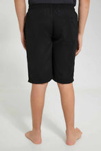 تنزيل الصورة على معرض الصور، Redtag-Black-Gamer-Board-Short-Swim-Shorts-Senior-Boys-9 to 14 Years