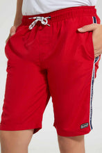 تنزيل الصورة على معرض الصور، Redtag-Red-Board-Short-Swim-Shorts-Senior-Boys-9 to 14 Years