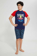 تنزيل الصورة على معرض الصور، Redtag-Navy-Surfing-Board-Short-Swim-Shorts-Senior-Boys-9 to 14 Years