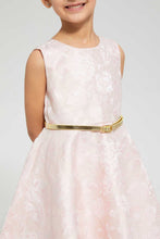 Load image into Gallery viewer, Redtag-Pink-Jacquard-Dress-Dresses-Girls-2 to 8 Years