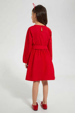 تنزيل الصورة على معرض الصور، Redtag-Lilac-Elasticated-Waist-Band-Dress-Dresses-Girls-2 to 8 Years