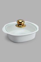 Load image into Gallery viewer, Redtag-White-Serving-Dish-With-Glass-Lid-(6-Piece)-Serving-Dish-Home-Dining-