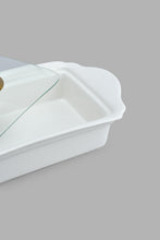 Load image into Gallery viewer, Redtag-White-Serving-Dish-With-Glass-Lid-(6-Piece)-Serving-Dish-Home-Dining-