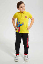 تنزيل الصورة على معرض الصور، Redtag-Black-Superman-Jogpant-Joggers-Boys-2 to 8 Years