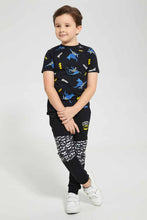 تنزيل الصورة على معرض الصور، Redtag-Black-Batman-Jogpant-Joggers-Boys-2 to 8 Years
