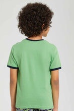 Load image into Gallery viewer, Green Rocket Pocket Printed T-Shirt