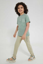 Load image into Gallery viewer, Redtag-Stone-Jogpant-With-Print-Joggers-Boys-2 to 8 Years