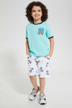 Load image into Gallery viewer, Redtag-Navy-Tiger-Print-Pocket-T-Shirt-Graphic-T-Shirts-Boys-2 to 8 Years