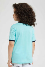 Load image into Gallery viewer, Redtag-Navy-Tiger-Print-Pocket-T-Shirt-Graphic-T-Shirts-Boys-2 to 8 Years