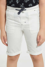 تنزيل الصورة على معرض الصور، Redtag-White-Pullon-Short-Pull-On-Shorts-Boys-2 to 8 Years