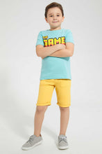تنزيل الصورة على معرض الصور، Redtag-Yellow-Pullon-Short-Pull-On-Shorts-Boys-2 to 8 Years