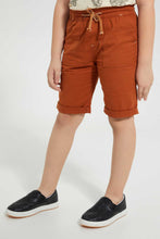 تنزيل الصورة على معرض الصور، Redtag-Brown-Pullon-Short-Pull-On-Shorts-Boys-2 to 8 Years