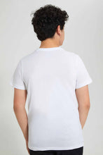 تنزيل الصورة على معرض الصور، Redtag-White-In-Middle-T-Shirt-Graphic-T-Shirts-Senior-Boys-9 to 14 Years