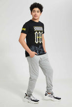 تنزيل الصورة على معرض الصور، Redtag-Black-Off-Light-T-Shirt-Graphic-T-Shirts-Senior-Boys-9 to 14 Years