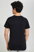 تنزيل الصورة على معرض الصور، Redtag-Black-Bitcoin-T-Shirt-Graphic-T-Shirts-Senior-Boys-9 to 14 Years
