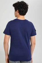 تنزيل الصورة على معرض الصور، Redtag-Navy-Hustle-T-Shirt-Graphic-T-Shirts-Senior-Boys-9 to 14 Years
