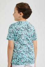 تنزيل الصورة على معرض الصور، Redtag-Blue-Tom-And-Jerry-Print-T-Shirt-Character-T-Shirts-Boys-2 to 8 Years