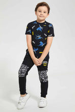 تنزيل الصورة على معرض الصور، Redtag-Black-Batman-Print-T-Shirt-Character-T-Shirts-Boys-2 to 8 Years