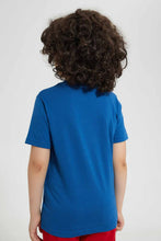 تنزيل الصورة على معرض الصور، Redtag-Blue-Spiderman-T-Shirt-Character-T-Shirts-Boys-2 to 8 Years