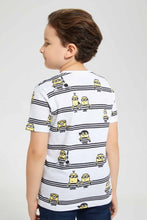 تنزيل الصورة على معرض الصور، Redtag-White-Minions-Print-T-Shirt-Character-T-Shirts-Boys-2 to 8 Years