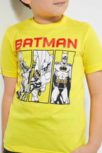 تنزيل الصورة على معرض الصور، Redtag-Yellow-Batman-T-Shirt-Character-T-Shirts-Boys-2 to 8 Years
