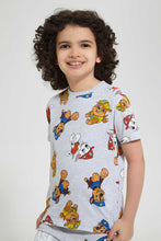تنزيل الصورة على معرض الصور، Redtag-Grey-Paw-Patrol-Print-T--Shirt-Character-T-Shirts-Boys-2 to 8 Years