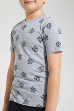 تنزيل الصورة على معرض الصور، Redtag-Grey-Tiger-Printed-T-Shirt-Graphic-T-Shirts-Boys-2 to 8 Years