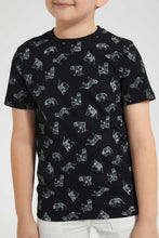 Load image into Gallery viewer, Redtag-Black-Tiger-Print-T-Shirt-Graphic-T-Shirts-Boys-2 to 8 Years