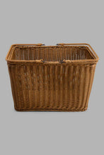 Load image into Gallery viewer, Redtag-Brown-Rectangle-Woven-Basket-With-Handles-Category:Kitchen-Baskets,-Colour:Brown,-Filter:Home-Dining,-HMW-DIN-Kis-Kitchen-Accessories,-New-In,-New-In-HMW-DIN,-Non-Sale,-S22C,-Section:Homewares-Home-Dining-