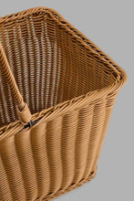 Load image into Gallery viewer, Redtag-Brown-Rectangle-Woven-Basket-With-Handles-Category:Kitchen-Baskets,-Colour:Brown,-Filter:Home-Dining,-HMW-DIN-Kis-Kitchen-Accessories,-New-In,-New-In-HMW-DIN,-Non-Sale,-S22C,-Section:Homewares-Home-Dining-