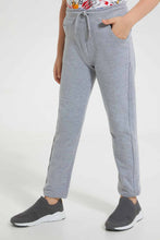 Load image into Gallery viewer, Redtag-Grey-5-Pocket-Stretch-Terry-Pant-Chino-Trousers-Boys-2 to 8 Years