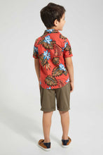 تنزيل الصورة على معرض الصور، Redtag-Red-Floral-Print-4-Piece-Set-Sets-Boys-2 to 8 Years