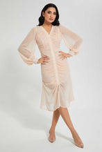Load image into Gallery viewer, Redtag-Blush-Front-Ruching-Dress-Dresses-Women's-