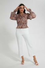 Load image into Gallery viewer, Redtag-Paisley-Smocking-Blouse-Blouses-Women's-
