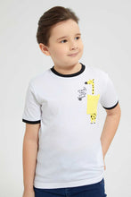تنزيل الصورة على معرض الصور، Redtag-White-Giraffe-Pocket-T-Shirt-Graphic-T-Shirts-Boys-2 to 8 Years