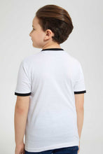 تنزيل الصورة على معرض الصور، Redtag-White-Giraffe-Pocket-T-Shirt-Graphic-T-Shirts-Boys-2 to 8 Years