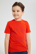 تنزيل الصورة على معرض الصور، Redtag-Orange-Ss-Lion-Graphic-T-Shirt-Graphic-T-Shirts-Boys-2 to 8 Years