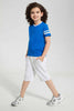 Redtag-2Pk-Red-And-Blue-V-Neck-T-Shirt-V-Neck-T-Shirts-Boys-2 to 8 Years