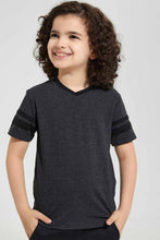 Load image into Gallery viewer, Redtag-2Pk-Grey-And-Yellow-V-Neck-T-Shirt-V-Neck-T-Shirts-Boys-2 to 8 Years