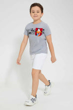 تنزيل الصورة على معرض الصور، Redtag-White-Twill-Balloon-Short-Denim-Shorts-Boys-2 to 8 Years