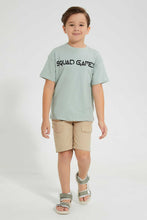 تنزيل الصورة على معرض الصور، Redtag-Beige-Cargo-Pocket-Pullon-Short-Pull-On-Shorts-Boys-2 to 8 Years