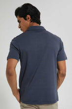 تنزيل الصورة على معرض الصور، Redtag-Grey-Polo-Shirt-With-Cuban-Placket-Polo-Shirts-Men's-